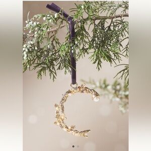 Anthropologie Aurelia gold monogram ornament C NWT